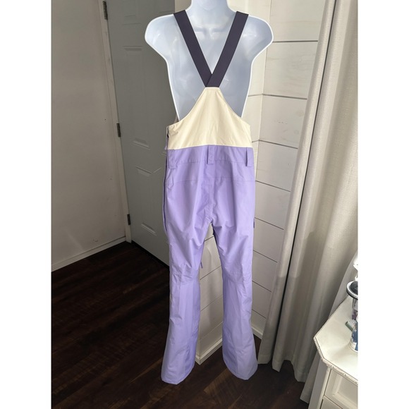 The North Face Freedom Bib Snow Pants Womens XS Purple Fog Skiing Waterproof - Picture 3 of 8